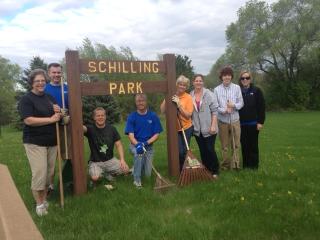 Image of Schilling Park Cleanup crew, 2013